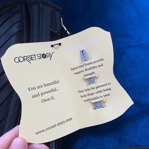 NWT Steel Boned Lingerie Mesh Overbust Corset - Picture 3 of 7